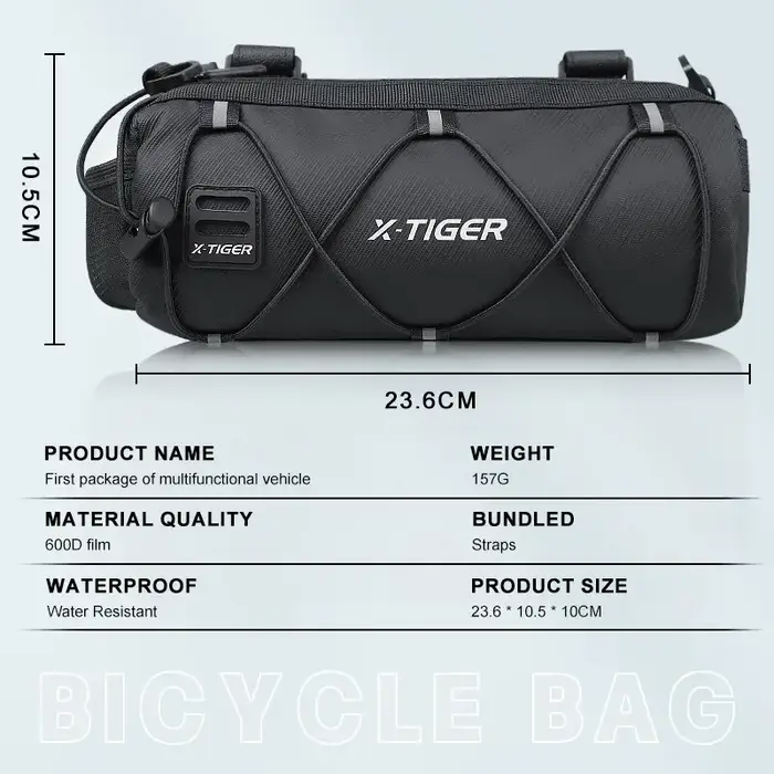 X-TIGER Vélo Sac Portable Guidon Multi-usages Grande Capacité Sac À Dos VTT