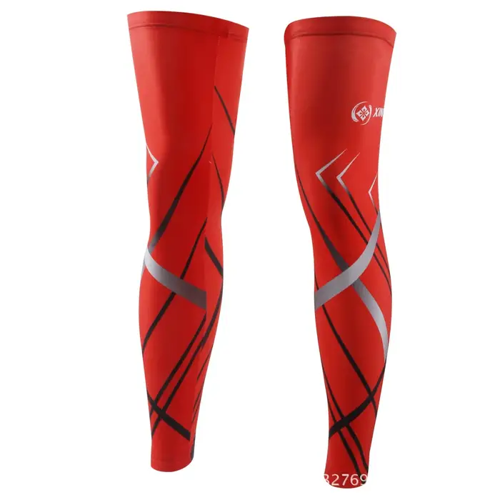 Xintown anti-dérapant jambières cyclisme protéger genou plus chaud Sport de plein air vtt vélo vélo Leggins coupe-vent cyclisme chaussettes
