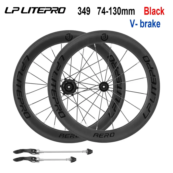 LP LITEPRO AERO – jeux de roues de vélo pliantes, 20 pouces, en alliage d'aluminium 406/451/349, moy