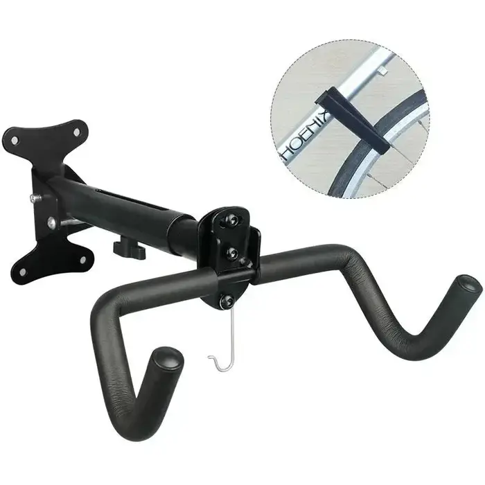 Support mural extensible pour vélo 360 °   Support de suspension rotatif robuste pour vélos de VTT, 
