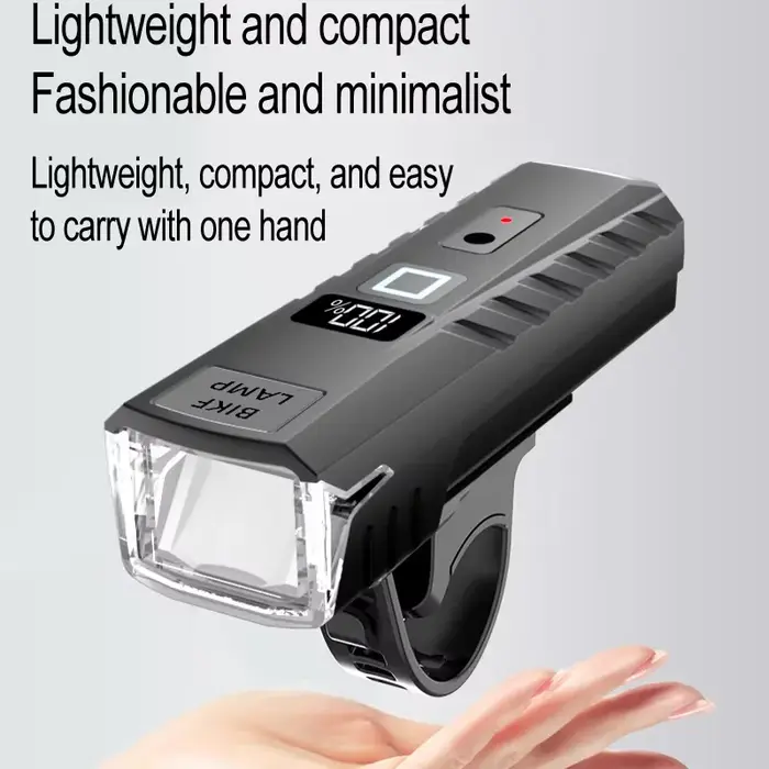 Lumière de vélo rechargeable par USB - Phare à détection automatique