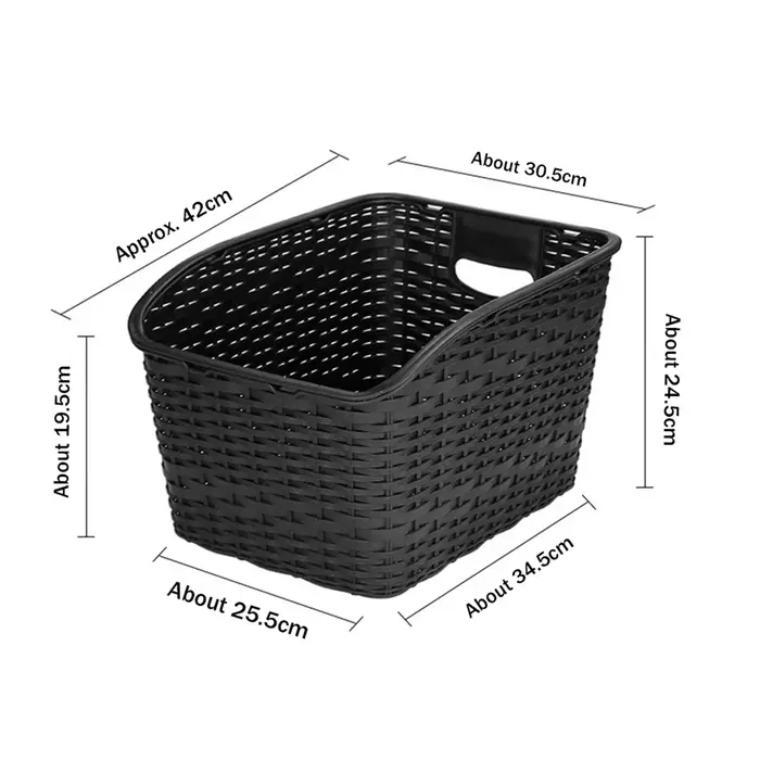 ABJQ Panier de vélo arrière Panier de vélo arrière - Supports de chargement de vélo montés sur rack 