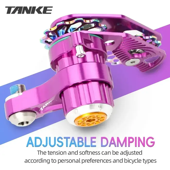 TANKE vtt tendeur de chaîne DJ vélo Guide de chaîne à vitesse unique vélo pliant en alliage d'alumin