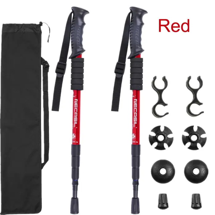 Canne de trekking télescopique nordique en aluminium