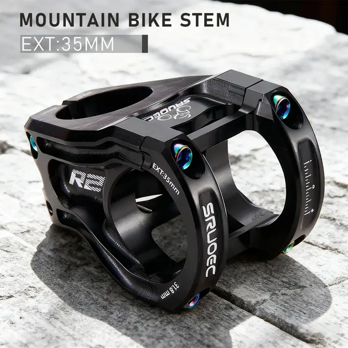 KRSEC vtt tige de puissance vélo pont de vélo de montagne longueur 35mm tige courte Angles négatifs 