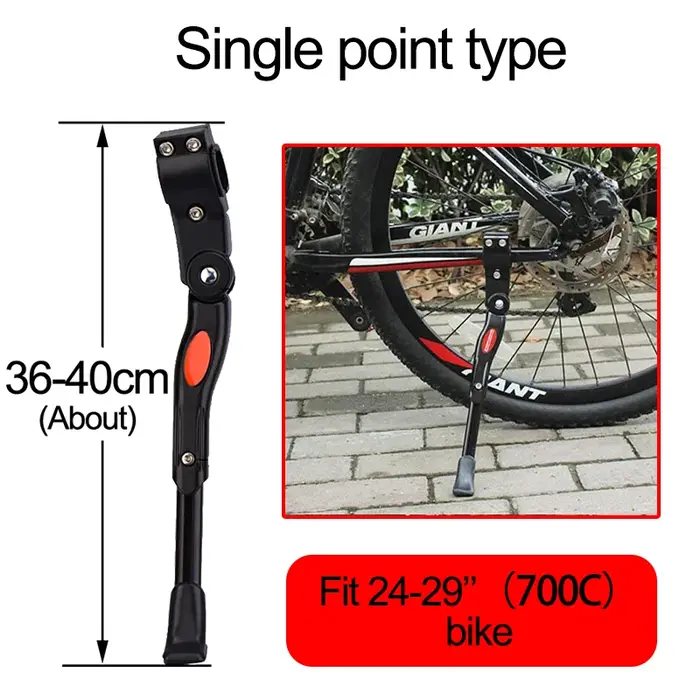 Béquille de vélo de route vtt béquille en aluminium 24/26/27.5/29/700C Support de vélo de montagne r