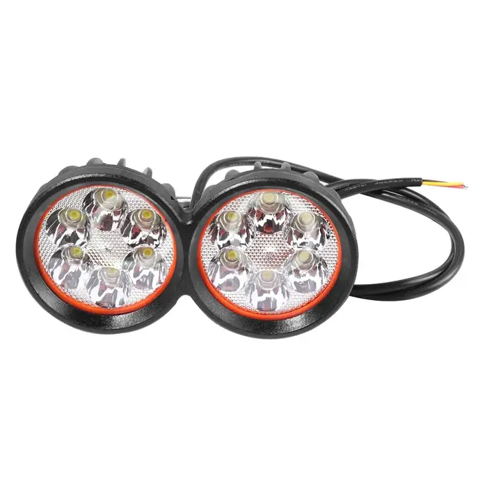 Phare avant LED lampe Super lumineux Scooters 6 LED projecteur antibrouillard travail Spot 12-80V universel Scooter électrique Spot