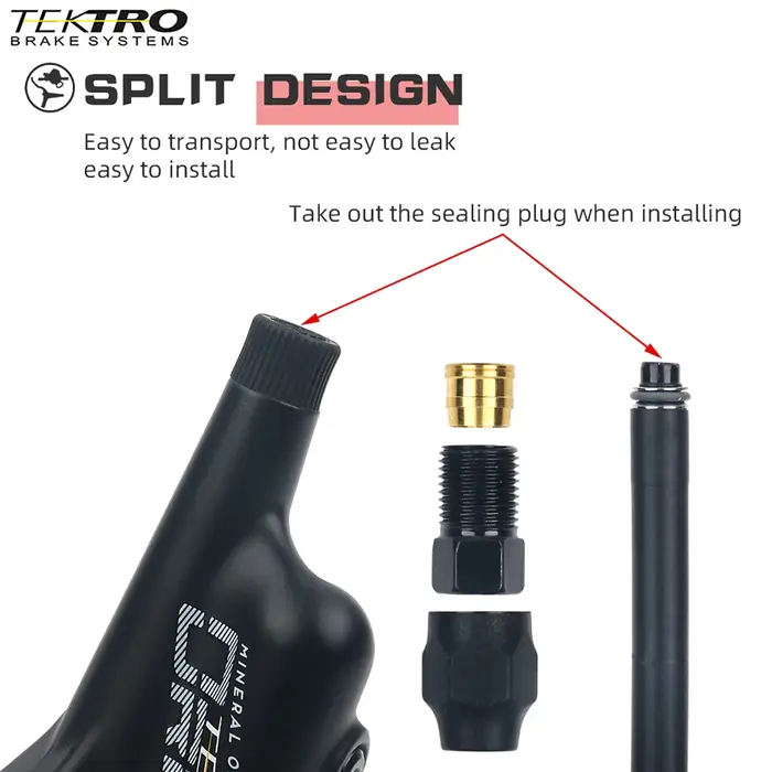 Frein à disque hydraulique VTT TEKTRO 4 pistons HD-M745 avec câble interne