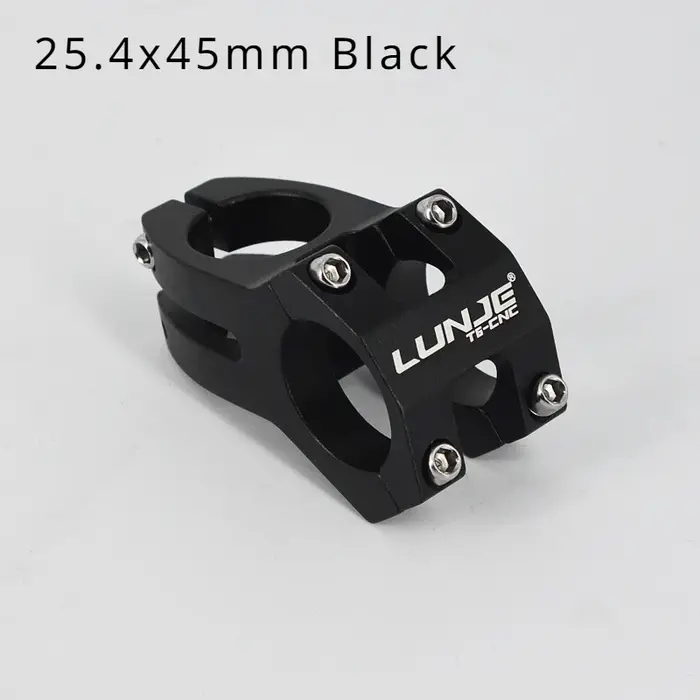 LUNJE-Potence de guidon de vélo VTT Power Short, pont de vélo de montagne 45mm, tuyau 25.4mm, 31.8mm
