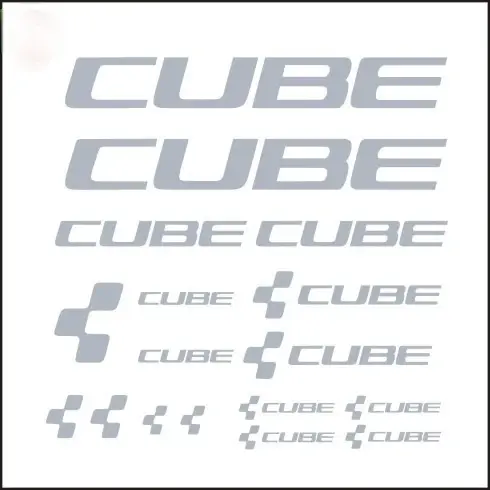 Autocollants réfléchissants en vinyle pour cadre de vélo CUBE