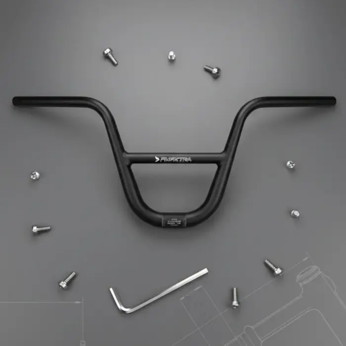 Guidon de VTT robuste et durable avec une montée en hauteur, guidon avec barre transversale légère