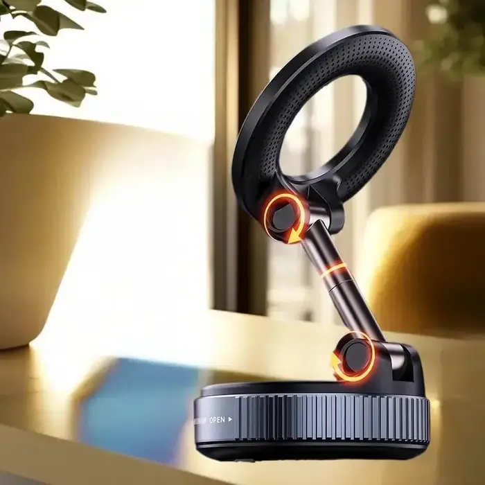 Support de téléphone pliable magnétique robuste pour iPhone série 12 à 16 ; Parfait