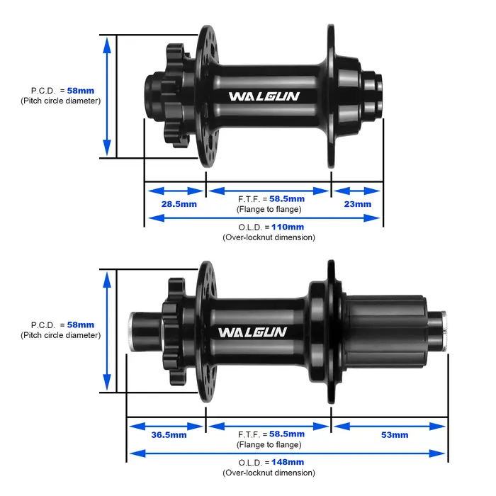 M1F M1R BOOST-Moyeu de VTT 28 32 36 trous 110mm 148mm HG MS micro spline XD XDR 11 12 V