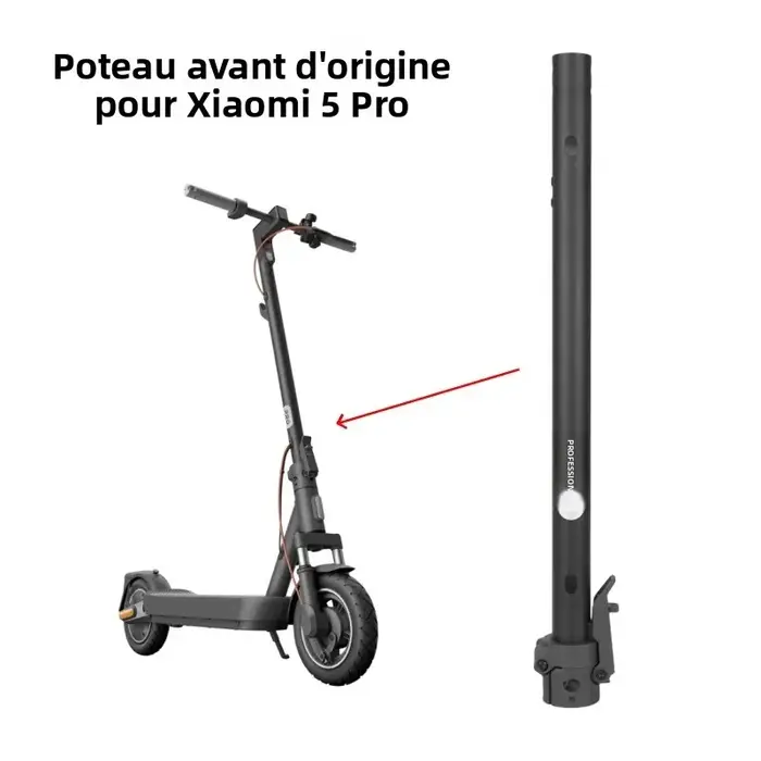 Poteau avant pliable pour trottinette électrique Xiaomi 5 Pro – Accessoire de remplacement de la base
