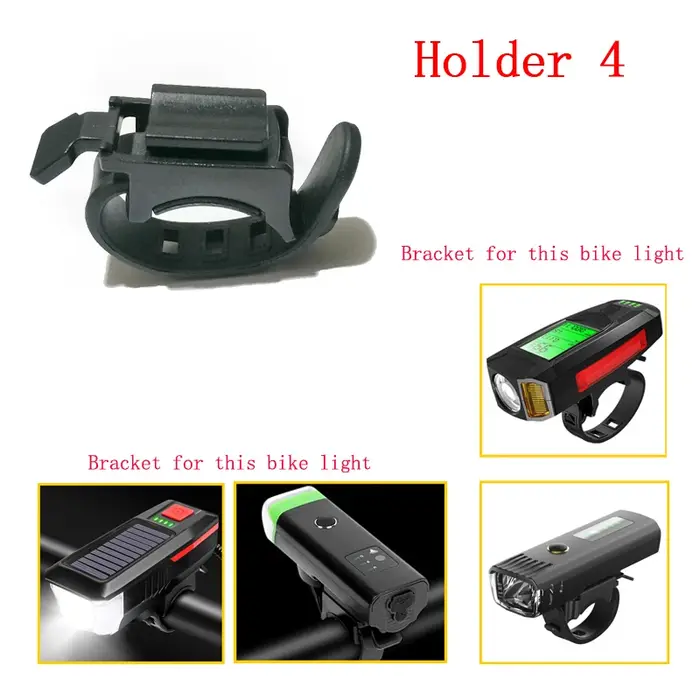 Support de lumière de vélo, 1 pièce, Support de lampe de vélo, accessoires de vélo, Rotation à 360 d