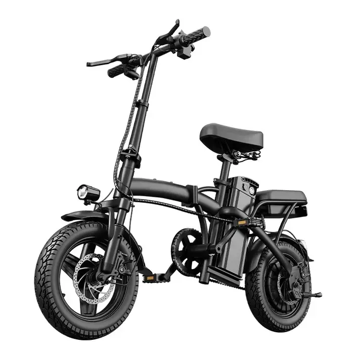 Vélo électrique pliable, batterie au lithium 48V, vélo électrique miniature léger et portable pour la livraison et les trajets domicile-travail