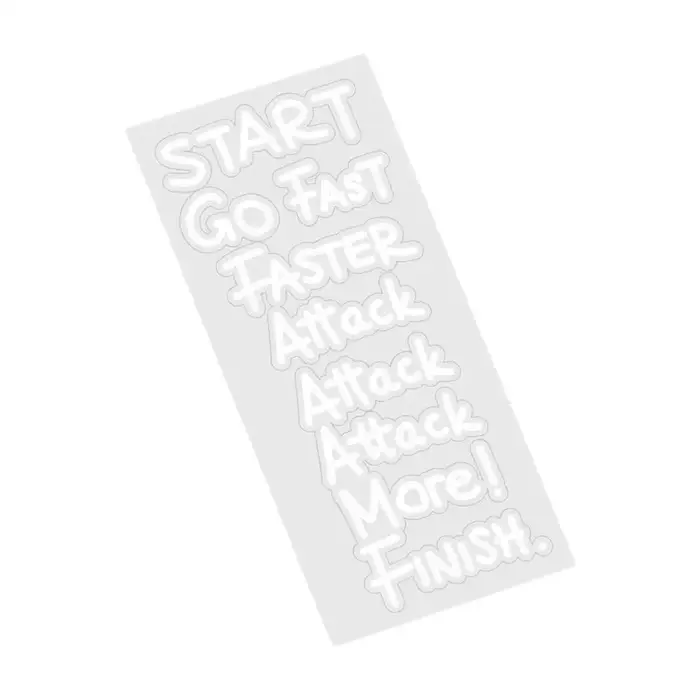 Autocollants de vélo « Go Fast, Attack More » pour cadre de vélo, autocollants de motivation DIY imp