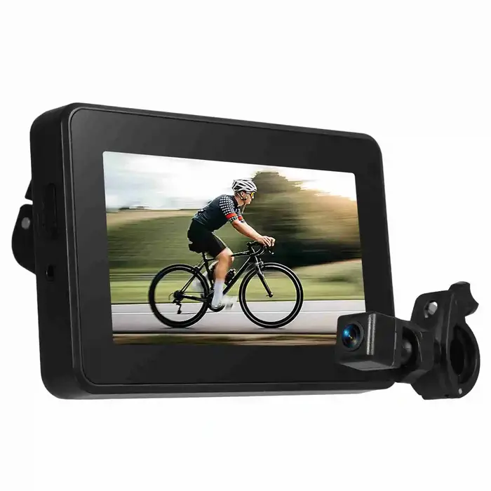 Caméra de recul de vélo 1080P 4,3 pouces écran d'affichage HD surveillance routière en temps réel ca