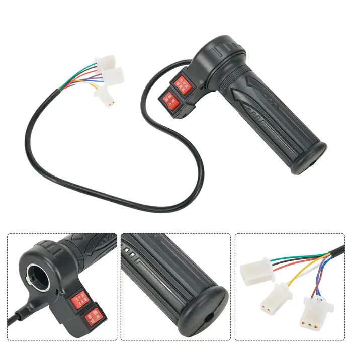 Accélérateur torsadé noir pour vélo électrique