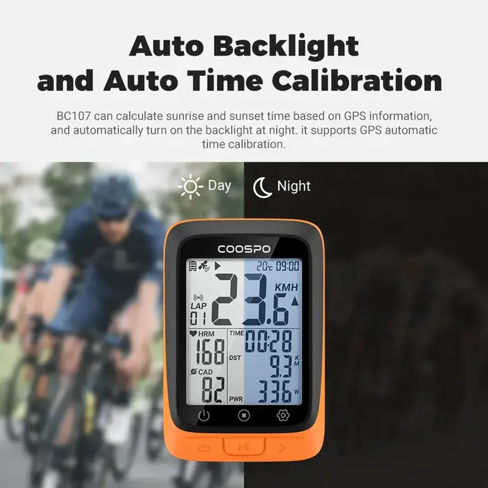 COOSPO BC107 Vélo Ordinateur GPS Sans Fil