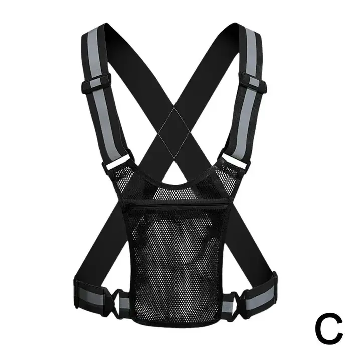 Gilets de sécurité réfléchissants, légers et élastiques réglables, bandes réfléchissantes haute visi