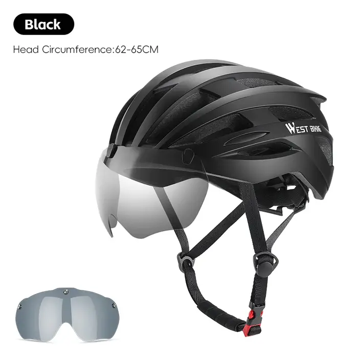 Casque de vélo extra large WEST BIKING pour tour de tête de 62-65 cm, moulage intégré ultraléger, ca