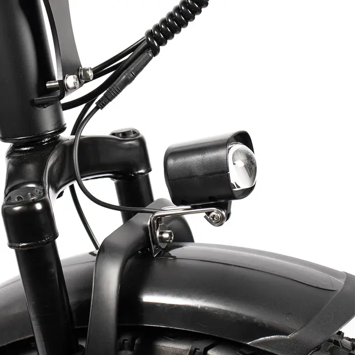 Phare de vélo électrique 3W avec klaxon - DC 20 - 72V