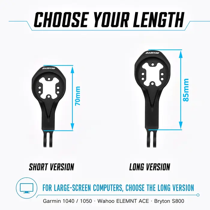 Pour Trek Bontrager Blendr BMC ICS Cervelo tige de vélo guidon avant Gopro Combo support pour Garmin Wahoo Bryton