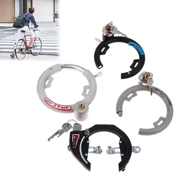 Securez votre vélo avec un jeu de serrures antivol en fer à cheval en alliage et 2 clés – Parfait pour les vélos de route et VTT DIY
