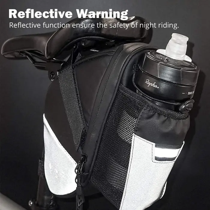 Sac de selle de vélo étanche, sac de rangement sous le siège arrière de vélo, poche pour bouteille d'eau, pochette de cyclisme pour vtt, vélo de route de montagne 1,5 l