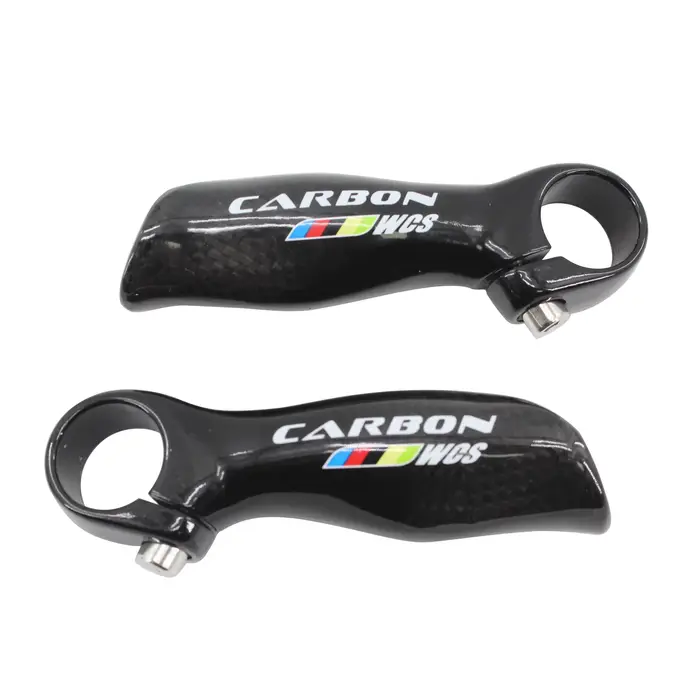 Nouveau Design ergonomique VTT 3K extrémités de barre en Fiber de carbone petit guidon auxiliaire ex
