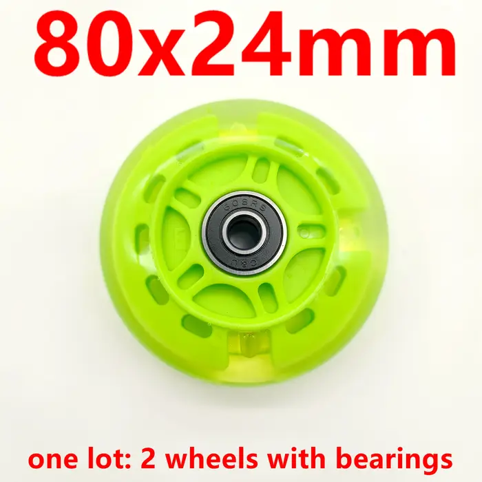 Roue de scooter pour enfants roue d'éclairage clignotant 80MM 100mm 120mm roue en polyuréthane pour 