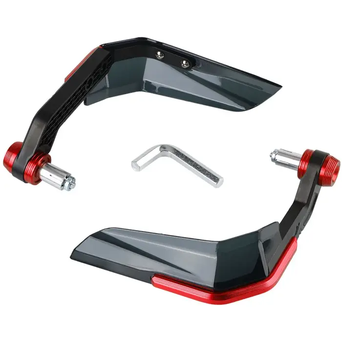 Protecteur de chute 2 pièces pour moto Scooter montagne e-bike en alliage d'aluminium ABS coupe-vent