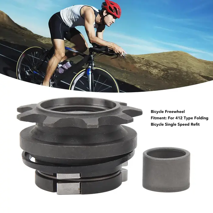 Roue libre 9T 12mm, pignon à vitesse unique, roue libre pour chaîne de vélo pliante 412, roue libre à vitesse unique