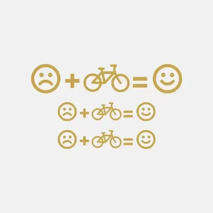 1 ensemble d'autocollants personnalisés pour vélo, décoratifs, avec émoticônes, pour cadre de VTT, v