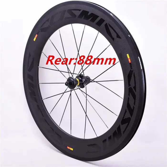 Vente d'usine 700C jeu de roues en carbone 60mm + 88mm roues de vélo en carbone pneu roues de vélo d