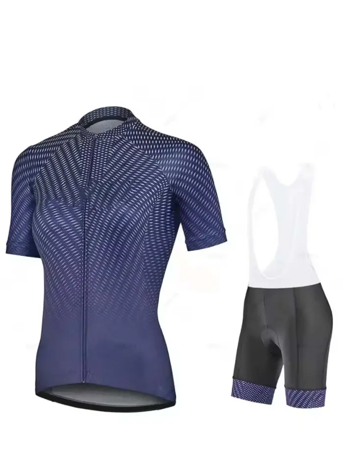 Ensemble de cyclisme à manches courtes pour femmes