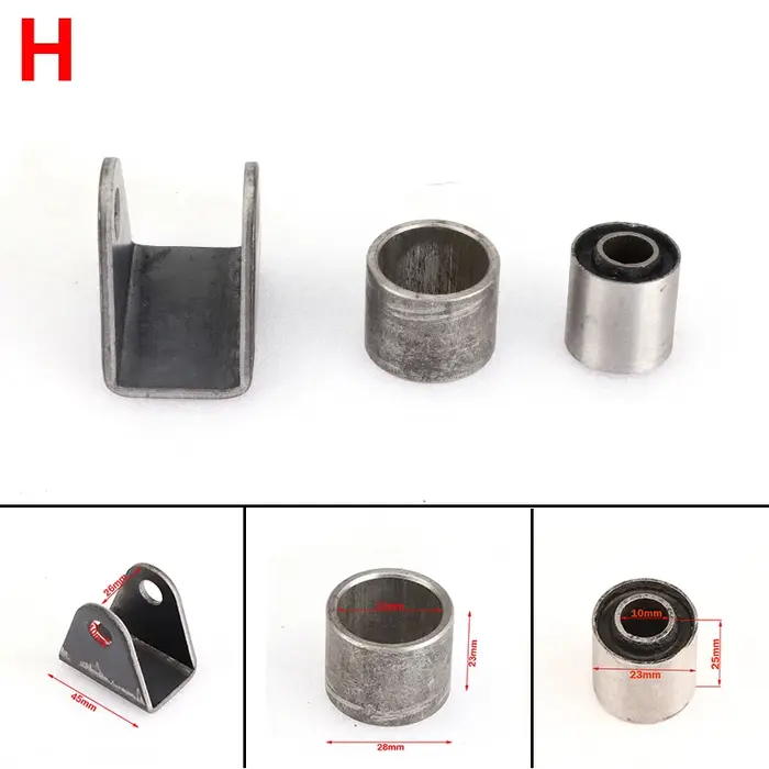 Support de bras oscillant de suspension, manchon tampon avec douille en acier, cosses de suspension 
