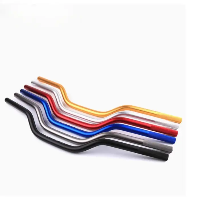 Guidon de moto en alliage d'aluminium CNC 28mm avec moletage et finition anodisée pour motocross scooter et ATV universel