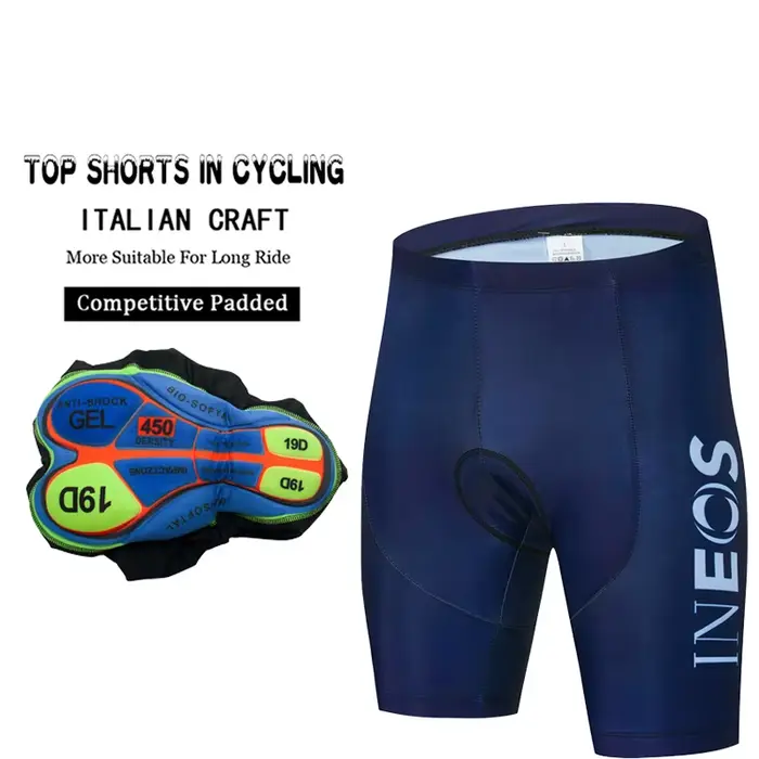 2026 INEOS Short de cyclisme bavoirs pantalons vtt hommes Maillot vêtements vélo professionnel Gel c