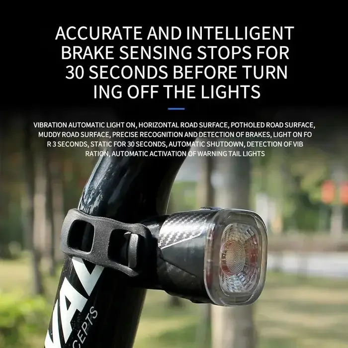 Enquêter arrière intelligent IPx6 de type C pour vélo