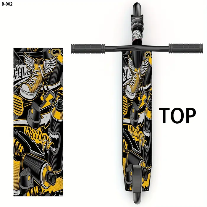 1 grand autocollant tendance pour scooter