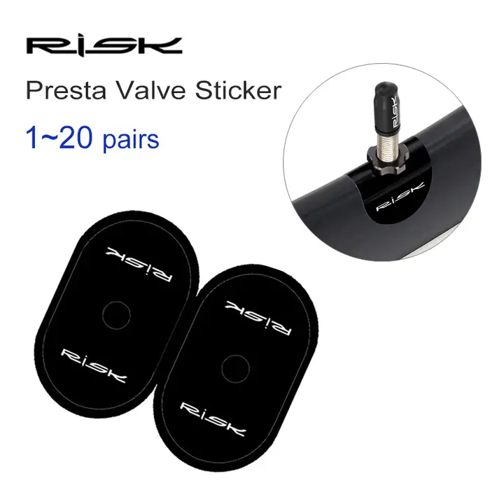 Risque 1 ~ 20 paires autocollant de jante de Valve Presta de vélo
