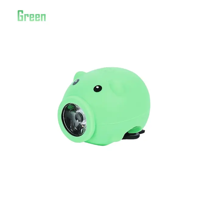 Lampe de guidon de vélo cochon de dessin animé mignon