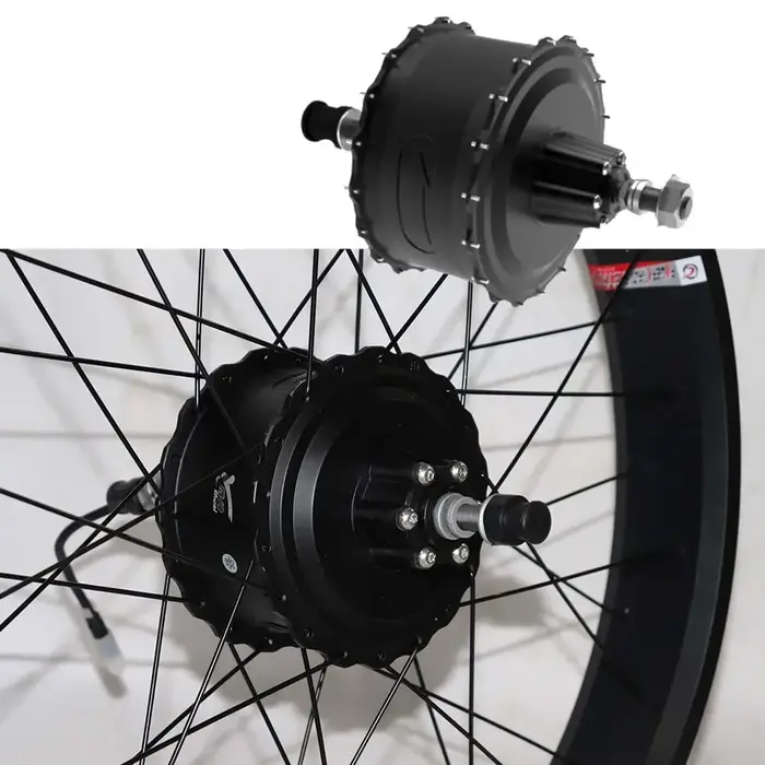 Gros pneu moyeu moteur roue 48V 1000W 4.0 "26in 20 pouces avant arrière frein à disque pilote Kit de Conversion