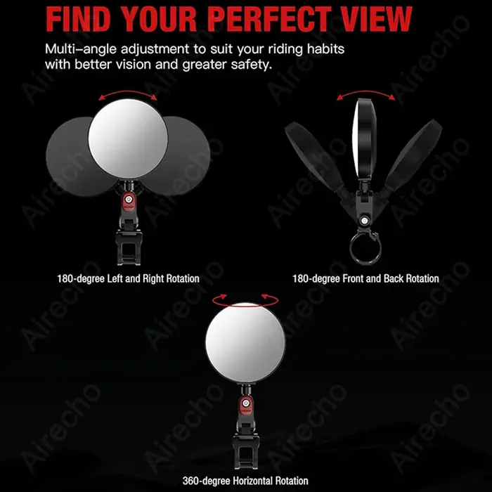 Rétroviseur de scooter pour iScooter tous modèles i9/ix3/i9max/ix4/ix5s/ix7pro/ix8/i10/i9M/F2/F7/W5/W7/W8/W9/A14 réglable