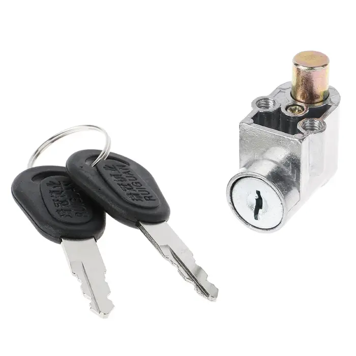 Serrure d'allumage + 2 clés pour moto, vélo électrique, Scooter électrique