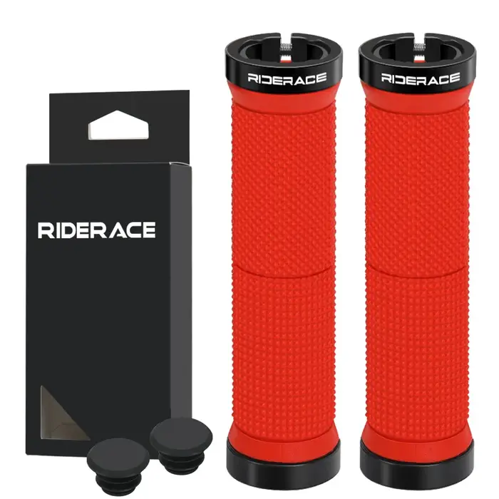 RIDERACE poignées de guidon de vélo verrouillage sur vtt VTT poignée barre couverture antichoc antidérapant ergonomique