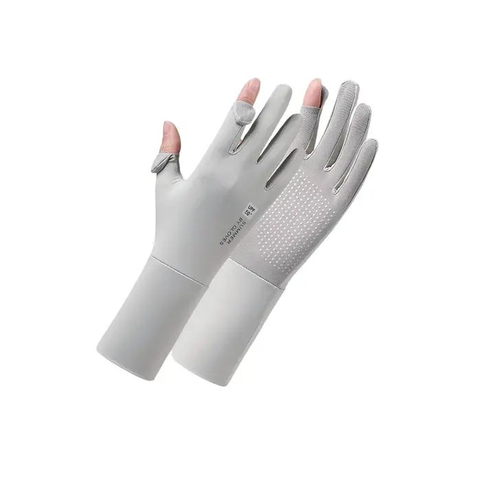 Gants de cyclisme pour femmes en soie glacée