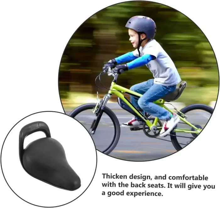 Siège de vélo pour enfant en cuir PU